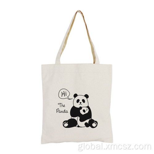 Custom Print Rectangle Printed Tote Bags Cute panda tote bag shoulder handbag tote bags Manufactory